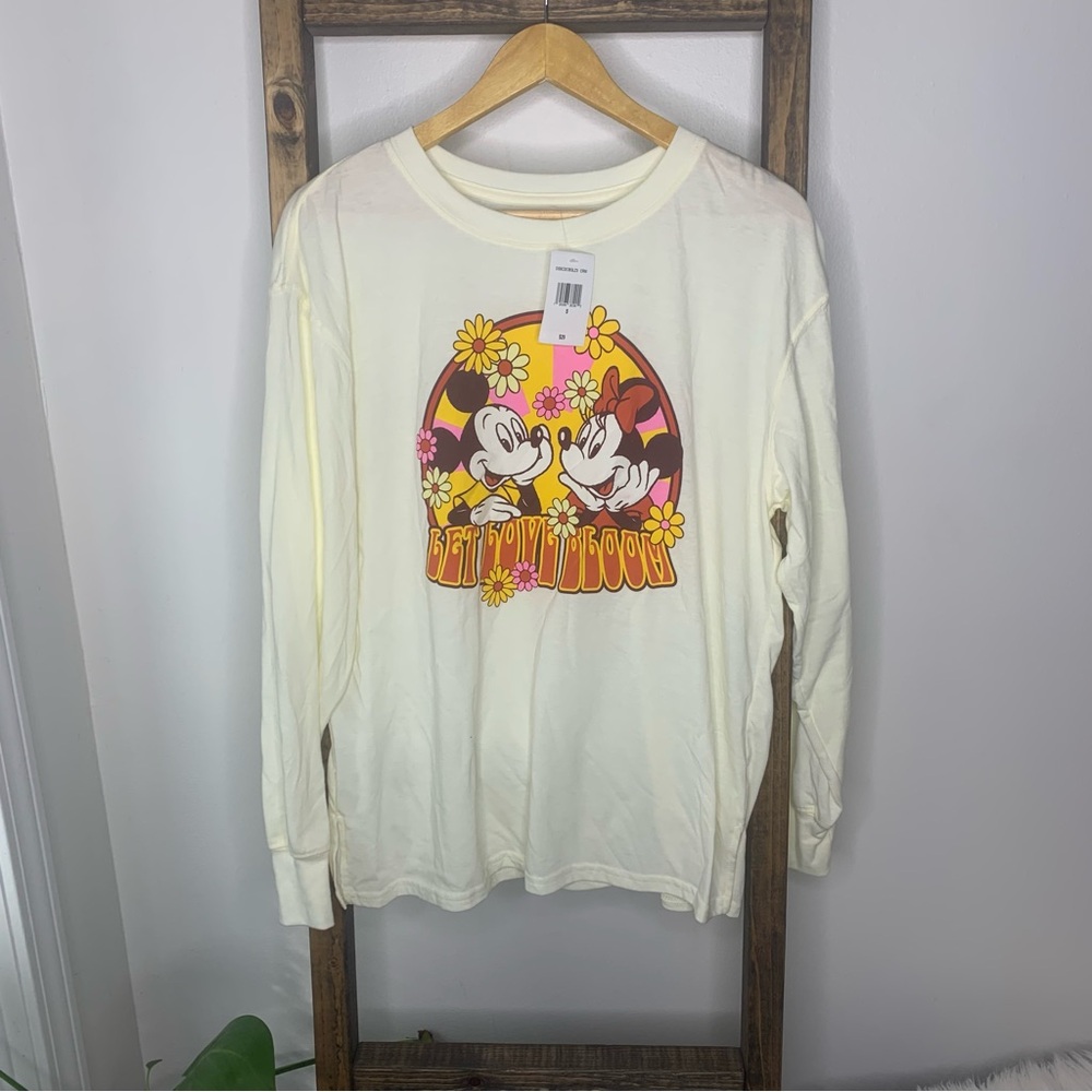 Disney Mickey & Minnie Mouse "Let Love Bloom" Long Sleeve Shirt
